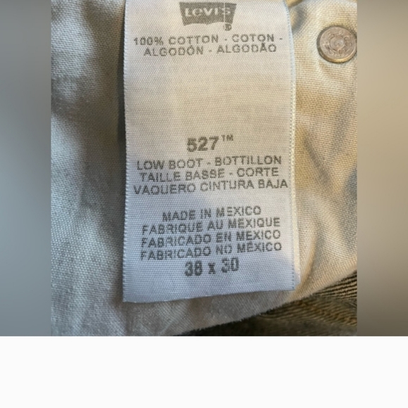 Mens Levi 38x 30 boot cut jeans - Picture 3 of 5